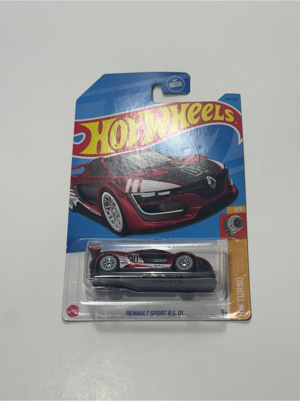 Renault Sports R.S. 01 Red 3/5 HW Turbo Diecast Super Treasure Hunt Hot Wheels